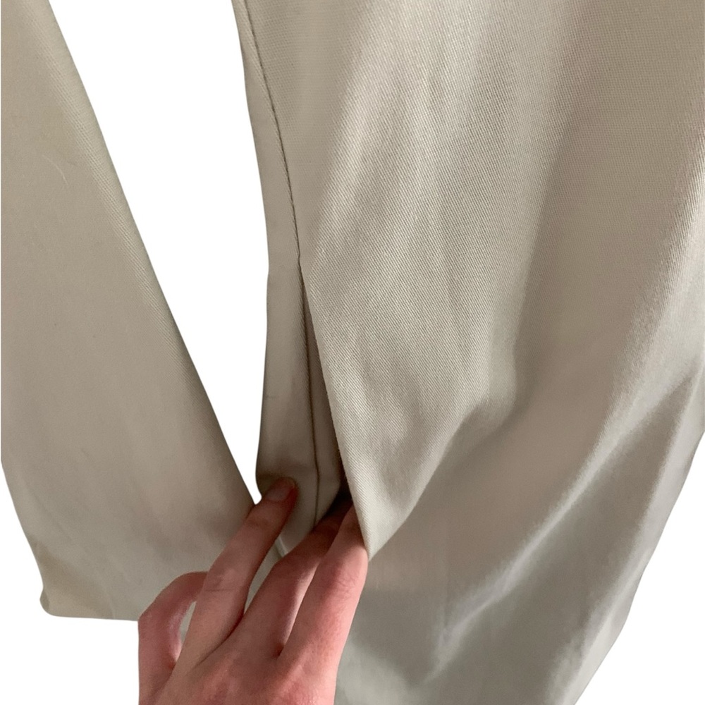 Khaki Stretch Trench Coat - Picture 6 of 8